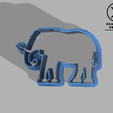 Ele.png ELEPHANT FONDANT AND COOKIE CUTTER FOR BAKING