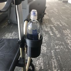 bottle-in-cup-holder.jpeg Rollator Cup and Phone Holder