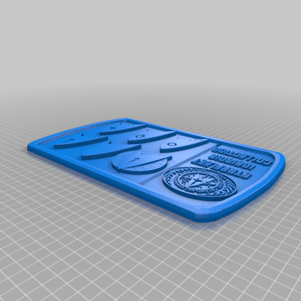Starfleet_Discovery.png Free STL file Starfleet Discovery Plaque / Sign・3D print design to download, longpaul395