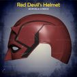 3.jpg Red Devil Helmet From Marvel Comics FOR COSPLAY - Fan Art 3D print model
