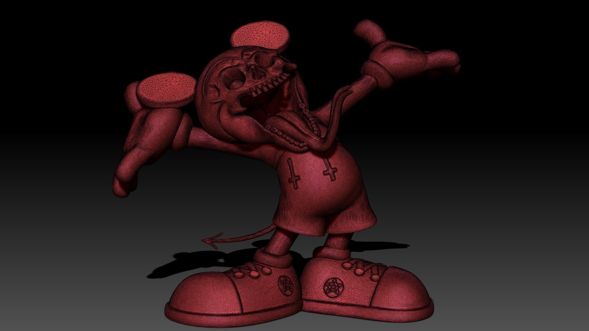 Fichier STL Monster Mickey Mouse・Plan pour impression 3D à télécharger ...