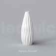 C_2_Renders_1.png Niedwica Vase C_2 | 3D printing vase | 3D model | STL files | Home decor | 3D vases | Modern vases | Floor vase | 3D printing | vase mode | STL