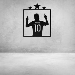 untitled.13.jpg STL file MESSI - Lionel Messi Wall Chart・Model to download and 3D print