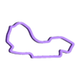 Melbourne circuit ver 1 track flat.stl Circuito de Melbourne/Circuito de Albert Park