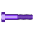 M8_Coarse_Partial_thread.stl M8 HexHead_ SetScrew & Nut
