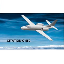 CITATION C50 ee ee Fichier Cessna Citation C550 twin 30mm edf 700mm・Objet pour impression 3D à télécharger, 3D_Aeroworks