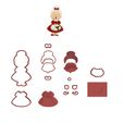 Santa's-Wife.jpg Mrs Santa Cookie Cutter Set (For Personal Use Only)