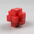Burr_RenderAssemble.png 6-Piece Burr Puzzle - Set of 42 pieces