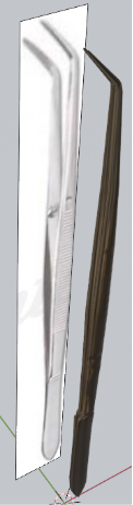 Dental Tweezers - Simulation Model - 1:1 STL