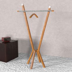 untitled.119.jpg OBJ file Coat rack・3D print model to download