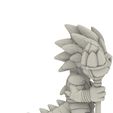 6.jpg Fantasy Creature Warrior STL Bundle | Stylized Chibi Monster Collection | Mythical Animal Fighters | Cute Collectible Figurines | 3D Print Models