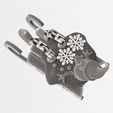 Wireframe-High-MS-53.jpg Christmas Sleigh with Melted Flexi Snowman.Print-in-place. (No Supports and no Rafts)