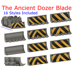 The Ancient Dozer Blade 16 Styles Included AWS L'ancienne lame Dozer et l'ancienne lame Dozer avec les bandes de danger