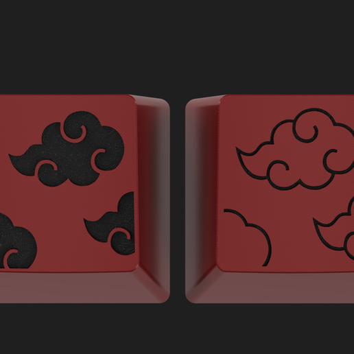 akatsuki-clouds-2.png Mangekyo sharingan Naruto themed Artisan keycap set
