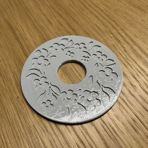 CUP COASTER FLOWERS THEME 3D model