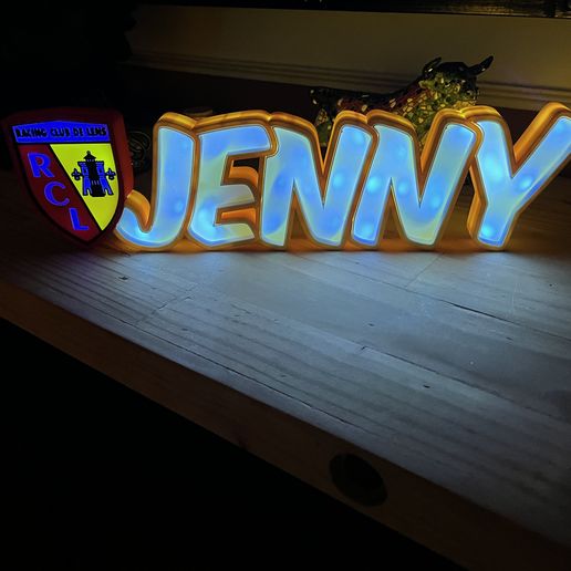 First name LED TO ASSEMBLE Jenny RCL