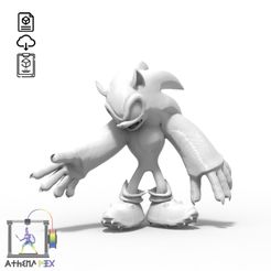 Sonic-garou-STL-Athena-pix.jpg Fichier 3D gratuit Sonic Unleashed STL・Design pour imprimante 3D à télécharger