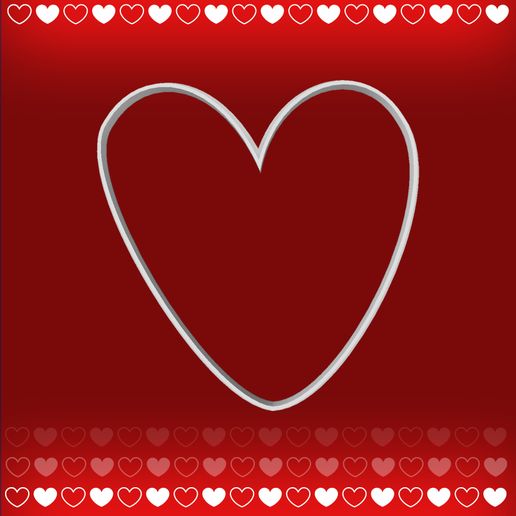 CUTTER AND HEART MARKER single - VALENTINE'S DAY 3D model