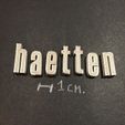 IMG_7678.jpg HAETTEN Font lowercase 3D letters STL file