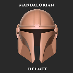 1.png Mandalorianischer Helm 3d Druckmodell