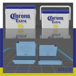 Corona-Extra.png Another Ice Box Vintage Corona Cooler for Scale Autos and Dioramas