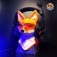Fox-Headset-Glasses-Stand-for-3d-printing-11.jpg Happy Fox Headset Stand
