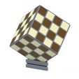 Chess_Board_V2_1.49.jpg Кубическая шахматная доска - Печатная 3d модель - STL файлы - Тип 2