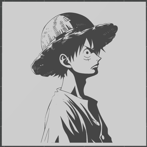 Quadro Decorativo Decorativo Luffy  (One Piece)
