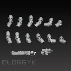 mk3-melee-arms.png STL file Mk3 Assault Loadout・3D print model to download