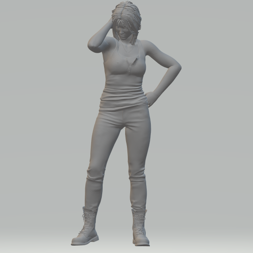 woman standing 3D model