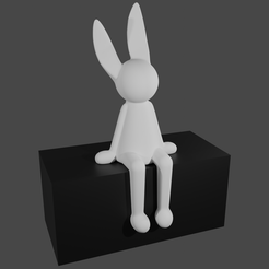 1.png Archivo STL Conejo Kawaii 🐰・Modelo para descargar y imprimir en 3D
