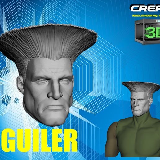 GUILE HEAD 3D model