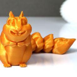 01.jpg STL file Squirrel with Articulated Tail・3D print object to download