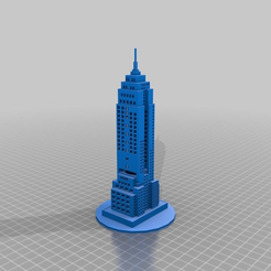 9b17aada7fee3261c048b7686a814137.png STL file Empire State Building with windows and hoke for light・3D printing idea to download
