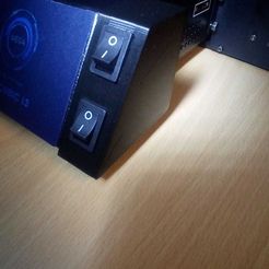 WhatsApp Image 2018-12-11 at 13.27.42.jpeg STL file Anycubic I3 Mega double LED Switch Box・3D printable design to download