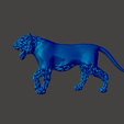 70.png Tiger V29 - Voronoi Style, Spider Web and LowPoly Mixture Model
