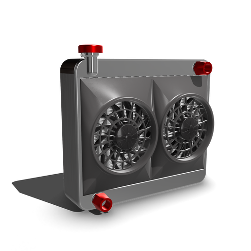 🚰 Alloy radiator and thermo fan assembly 118 scale・ STL File for 3D ...