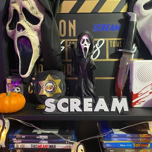 Impressão 3D de LOGOTIPO/SIGNO 3D MULTICOLOR - Scream • feita com Bambu ...
