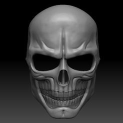 02.jpg Archivo STL SKULL MASK・Modelo para descargar y imprimir en 3D