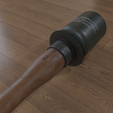 Stick-grenade-angle4.png Granada de bastão alemã WW2 (GrenadeProp) 1/1 Tamanho