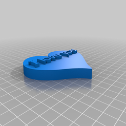 i_love_you.png Free 3D file I love you written on a magnetic heart・Model to download and 3D print