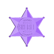 Sheriff.stl Sheriff Badge (Star)