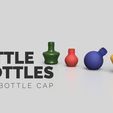 Bottles.jpg Tiny bottles with PET Bottle Cap Size
