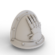 Mk2-Pad-Iron-Hands-v2-0000.png Shoulder Pad for MKII Power Armour (Iron Hands -  Sculpted)