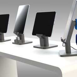 Untitled-2.jpg STL file Tablet Stand for iPad PRO with OPTIONS・Model to download and 3D print