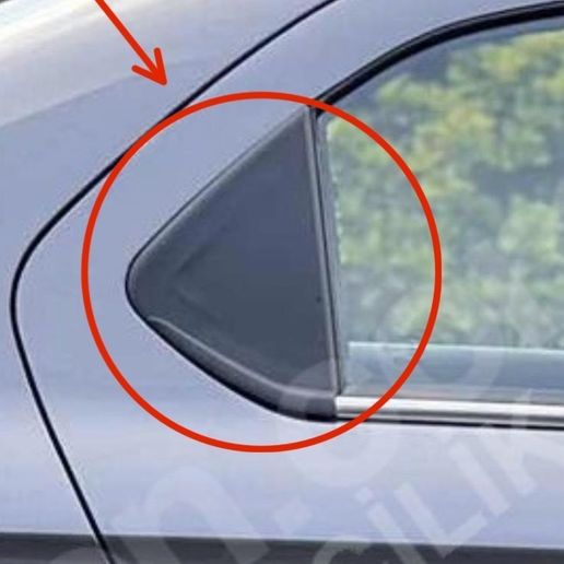 Citroen C4 rear door triangular cover 9675436480