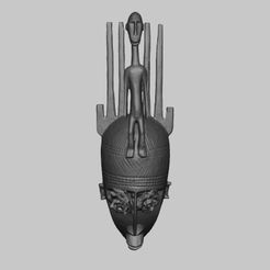 african_mask.jpg STL-Datei Afrikanische Maske Kunstwerk 3D Scan・Modell für 3D-Drucker zum Herunterladen