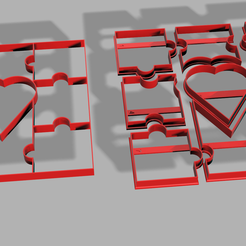 Cortador puzzle v2.png Puzzle Valentine's Day Cookie Cutter