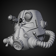 PowerArmorT45HelmetFront34LEftWire.png Fallout 4 T-45 Power Armor Helmet for Cosplay