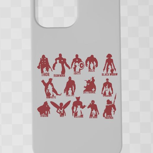 iPhone 13 Case Pro Max-Avengers 1 3D model